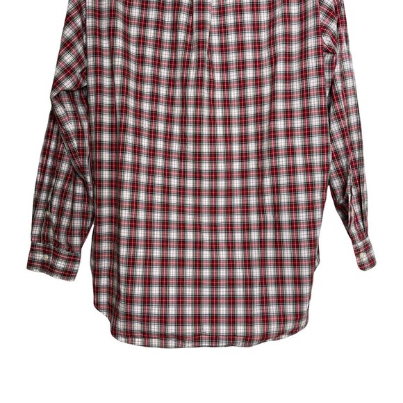 Ralph Lauren Yarmouth Red Green Plaid Pony Dress Casual Shirt 16.5 34/35 - Picture 6 of 7
